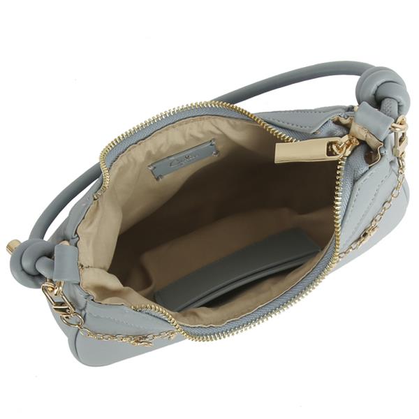 SMOOTH CURVE CHAIN DANGLE DESIGN SHOULDER BAG