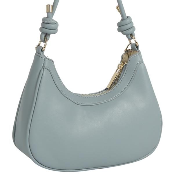 SMOOTH CURVE CHAIN DANGLE DESIGN SHOULDER BAG