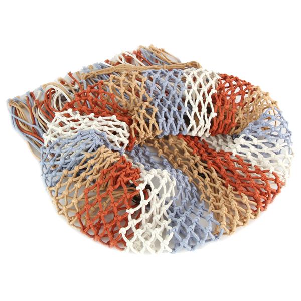 KNITTED WOVEN BOHO FRINGE TOTE BAG