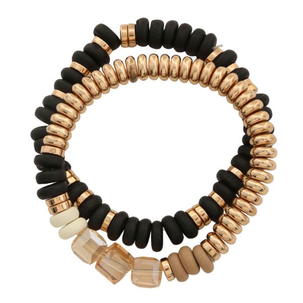 MEXED BEAD BRACELET SET