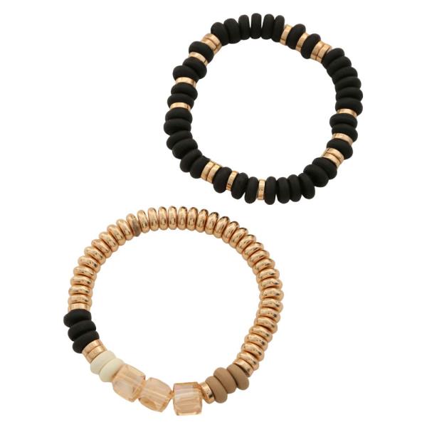 MEXED BEAD BRACELET SET