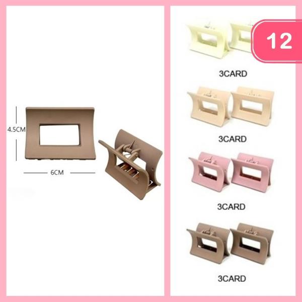 HAIR CLAW CLIP (12 UNITS)