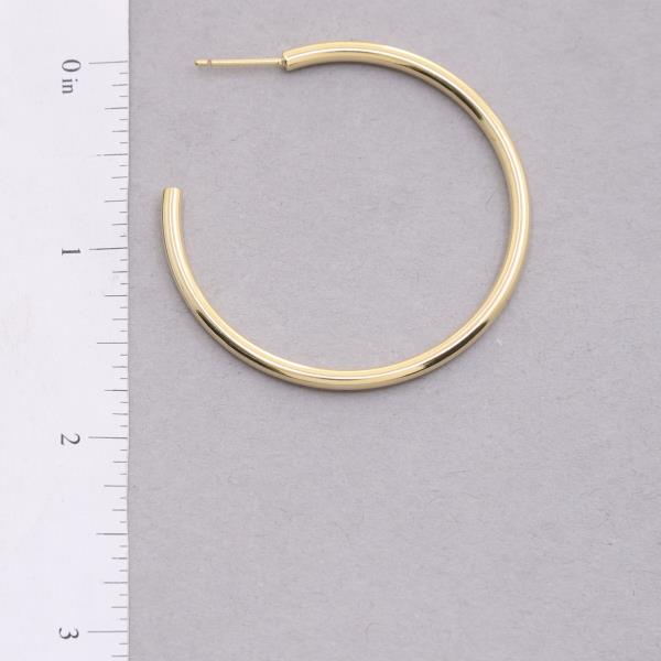 14K GOLD DIPPED OPEN HOOP EARRING