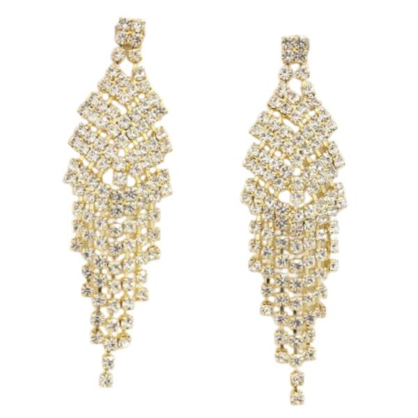 RHINESTONE DANGLE EARRING