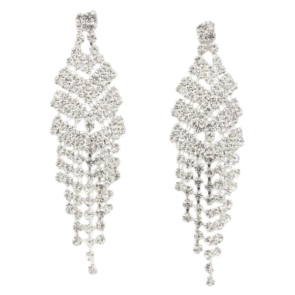 RHINESTONE DANGLE EARRING