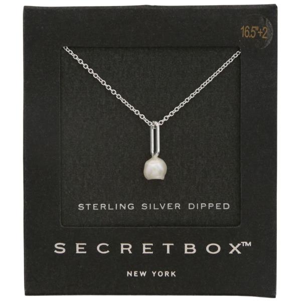 SECRET BOX 14K GOLD DIPPED PEARL BEAD NECKLACE