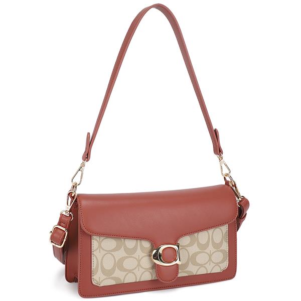OVAL PRINT CHIC SHOULDER CROSSBODY BAG