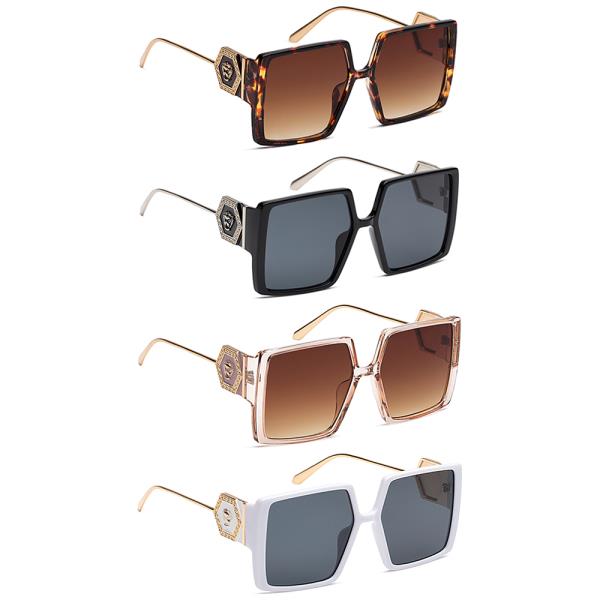 SQUARED FASHION DESIGN SUNGLASSES 1DZ