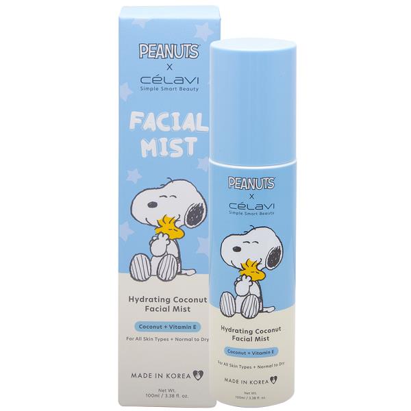 CELAVI X PEANUTS HYDRATING COCONUT FACIAL MIST