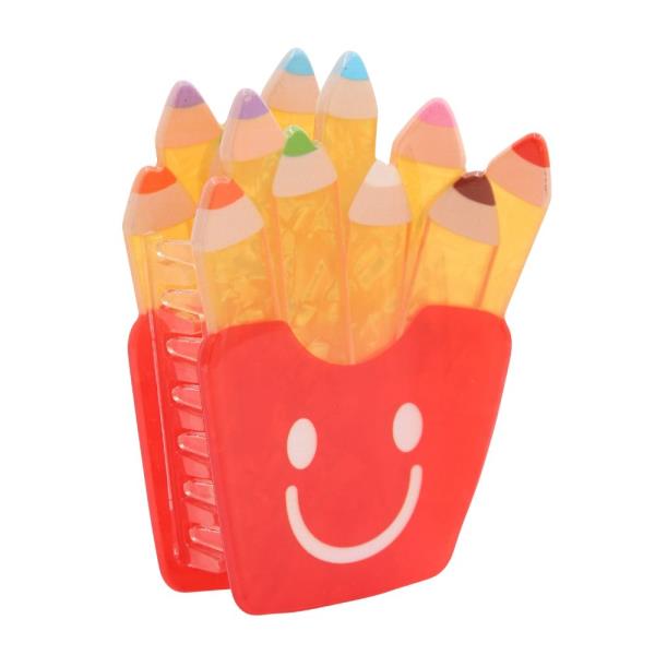 CRAYON BOX CLAW HAIR CLIP
