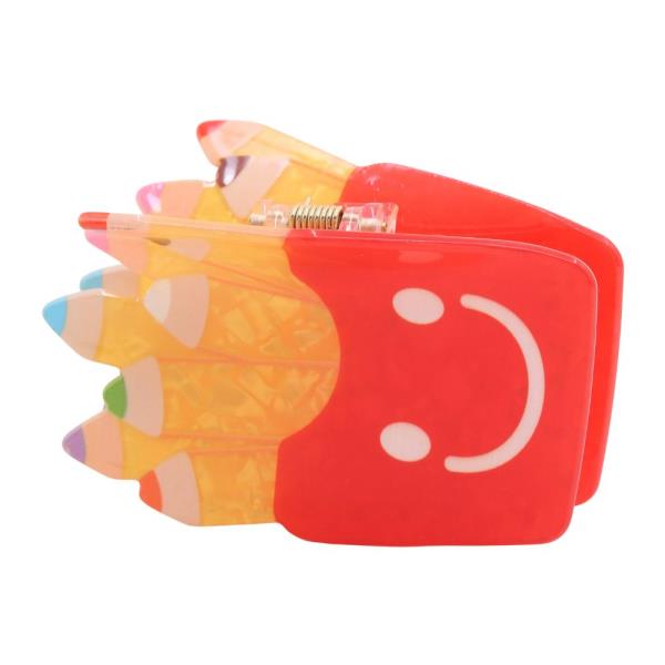 CRAYON BOX CLAW HAIR CLIP