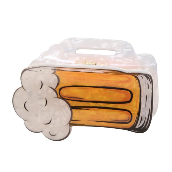 BEER MUG CLAW HAIR CLIP