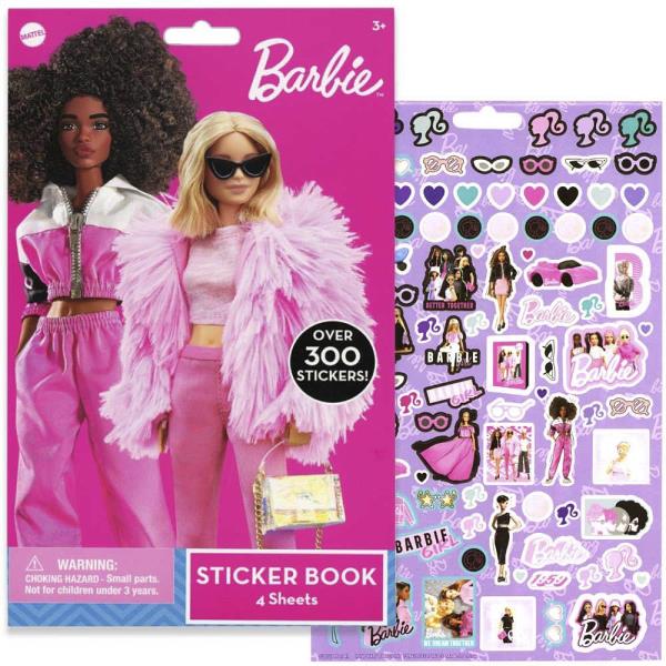 BARBIE STICKER PAD BOOK 4 SHEET