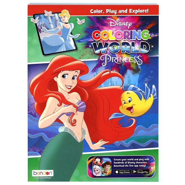 DISNEY PRINCESS COLORING WORLD