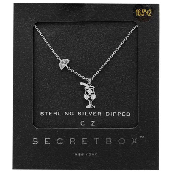 SECRET BOX DAINTY DRINK CHARM GOLD DIPPED NECKLACE
