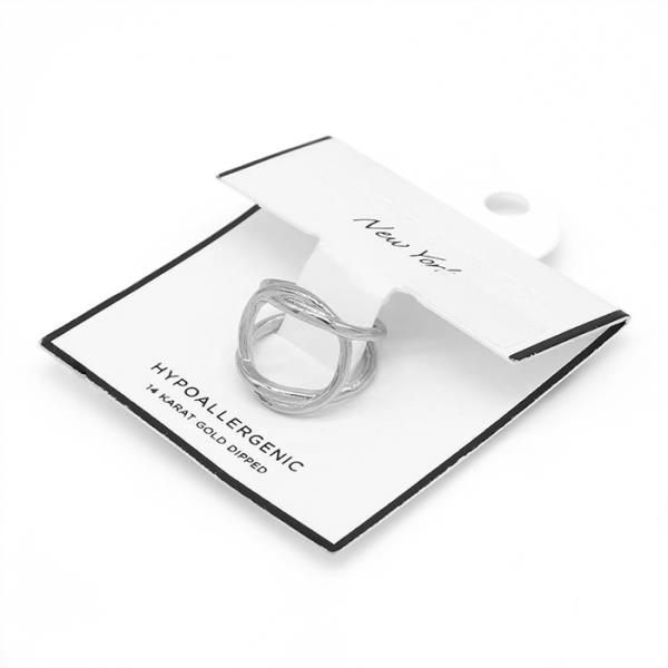 ROUND METAL GOLD DIPPED RING