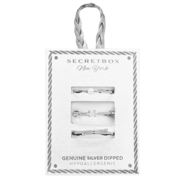 SECRET BOX ASSORTED GENUINE GOLD DIPPED RING SET