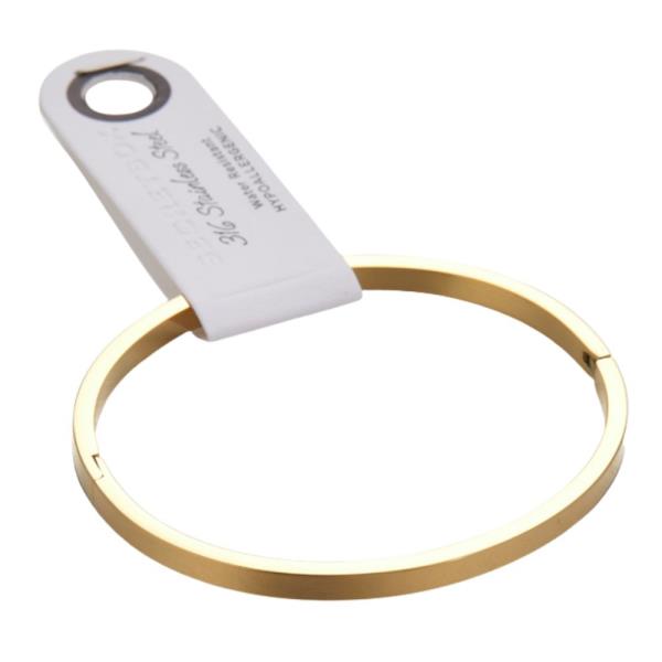 ROUND STAINLESS STEEL BANGLE BRACELET