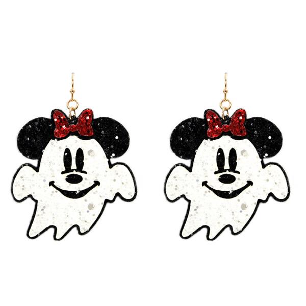 HALLOWEEN GLITTER DANGLE EARRING