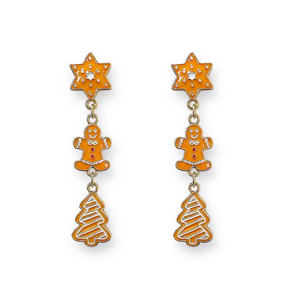 CHRISTMAS COOKIE TIERED EARRING