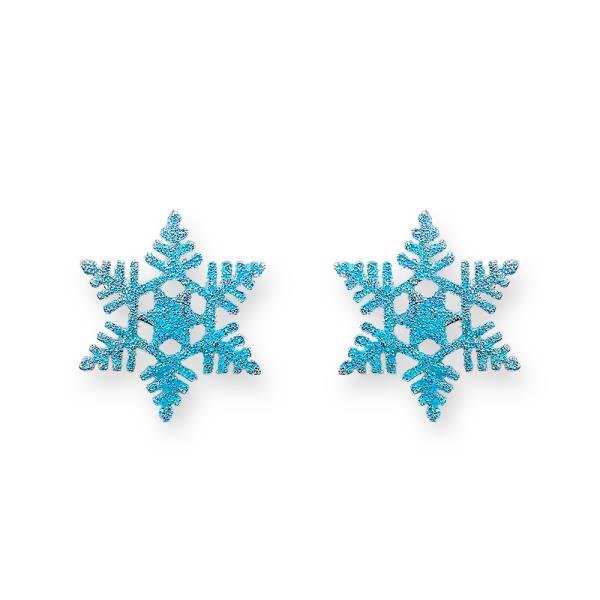 CHRISTMAS ENAMEL SNOWFLAKE POST EARRING
