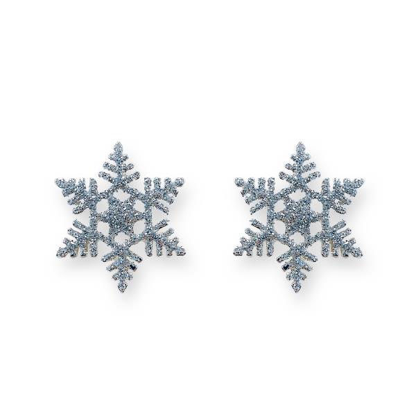 CHRISTMAS ENAMEL SNOWFLAKE POST EARRING