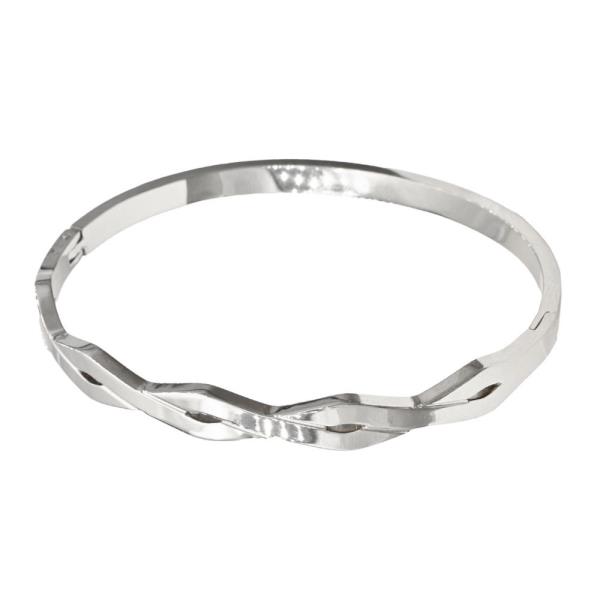CRISS CROSS METAL BANGLE BRACELET