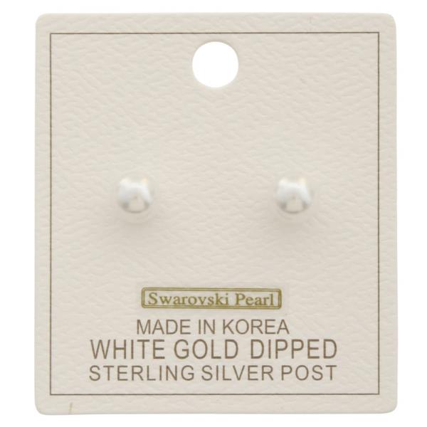 SWAROVSKI PEARL BEAD GOLD DIPPED EARRING