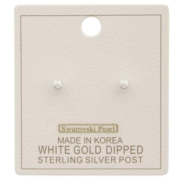 SWAROVSKI PEARL BEAD GOLD DIPPED EARRING