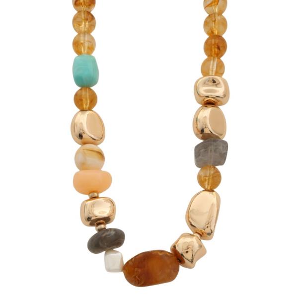 MIXED BEAD NECKLACE