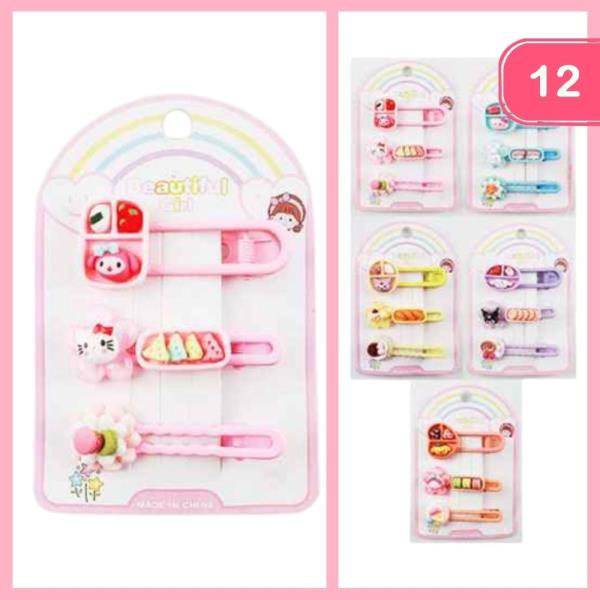 CUTE KIDS HAIR PIN (12 UNITS)
