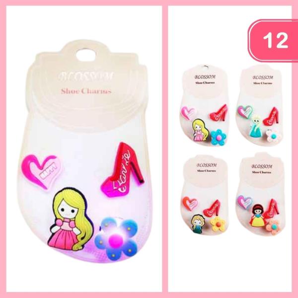 LIGHT UP SHOE CHARMS (12 UNITS)
