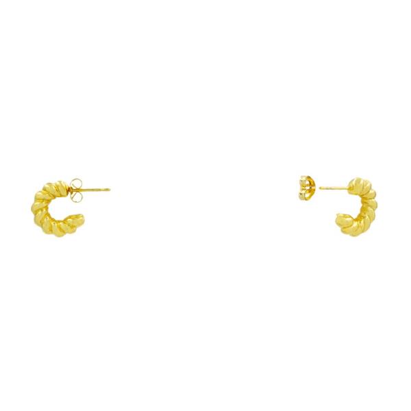 CROISSANT MINI OPEN HOOP EARRING