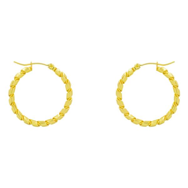 METAL HOOP EARRING