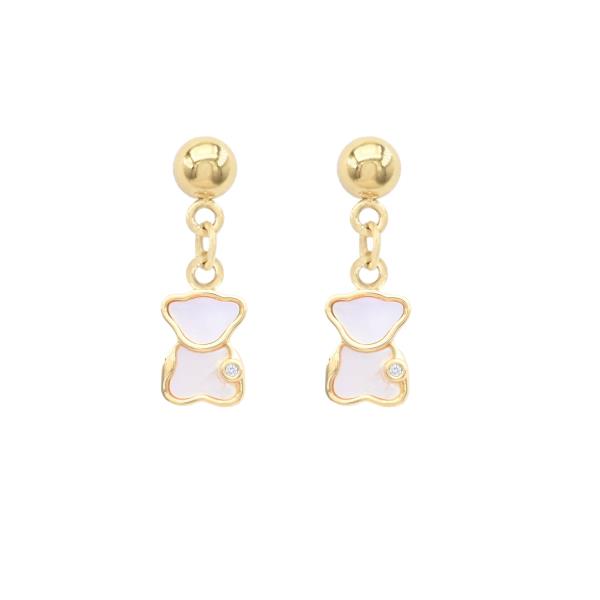 TEDDY BEAR DANGLE EARRING
