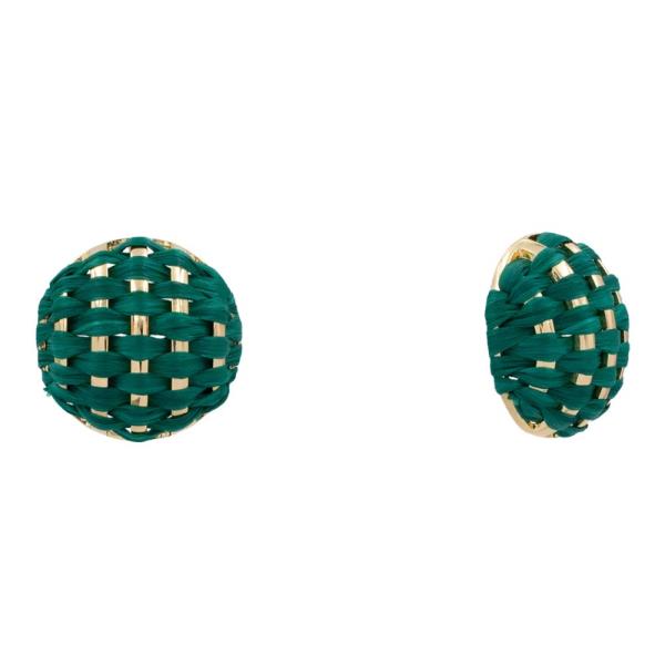 ROUND WOVEN EARRING