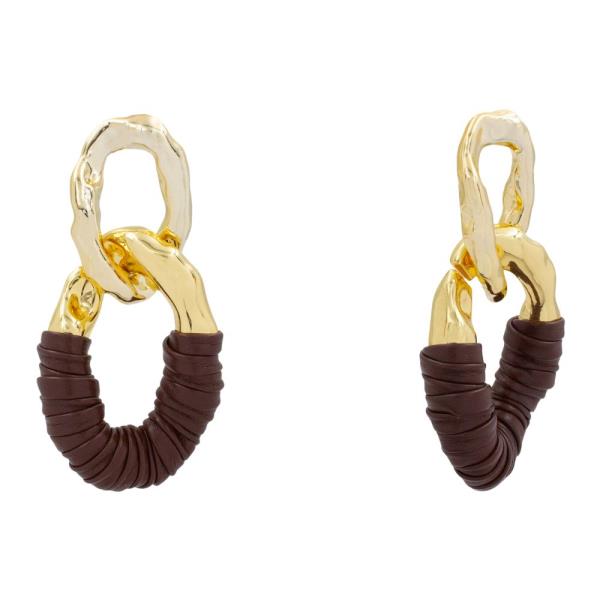 DOUBLE OVAL WRAPPED EARRING