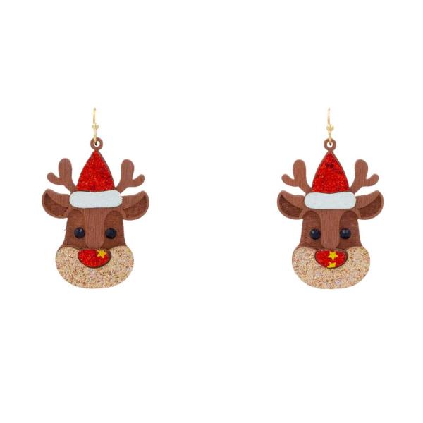RUDOLPH DANGLE EARRING