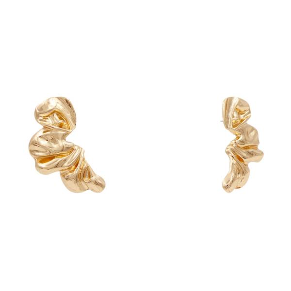 RUFFLE METAL EARRING