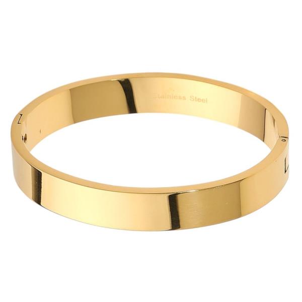 BASIC STAINLESS STEEL BANGLE BRACELET