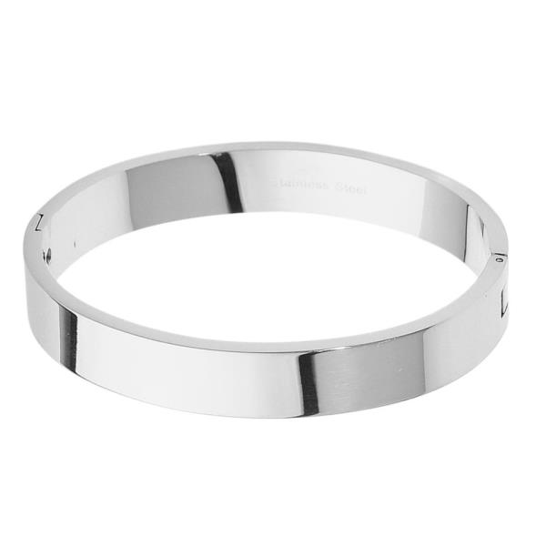 BASIC STAINLESS STEEL BANGLE BRACELET