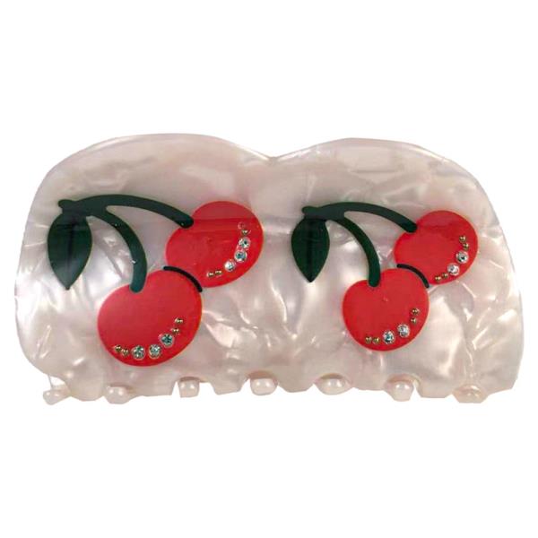 CHERRY HAIR CLAW JAW CLIP
