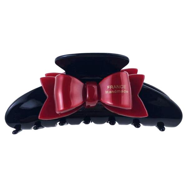 RED RIBBON HAIR CLAW CLIP