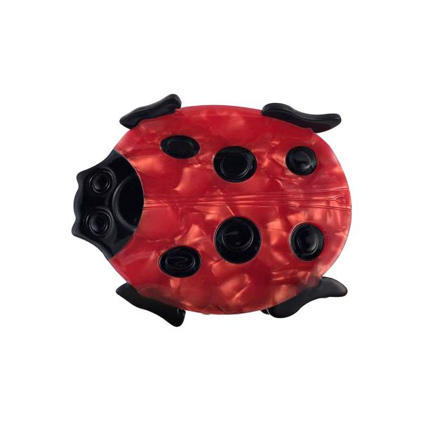 LADYBUG HAIR CLAW JAW CLIP 1 PC