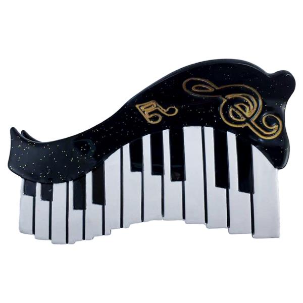 PIANO HAIR CLAW JAW CLIP