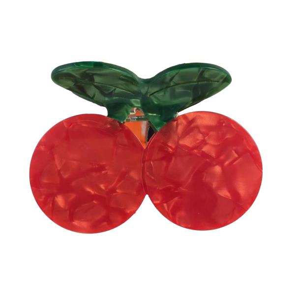 RED CHERRY HAIR CLAW JAW CLIP 1 PC
