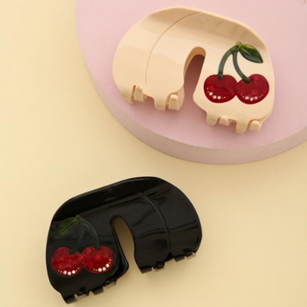 CHERRY HAIR CLAW CLIP
