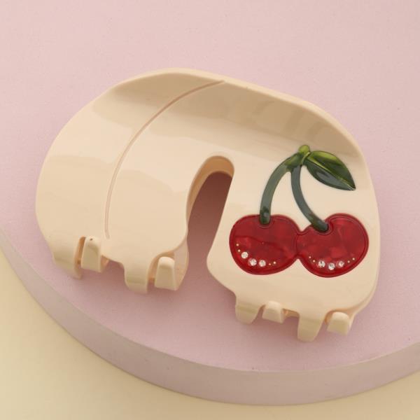 CHERRY HAIR CLAW CLIP