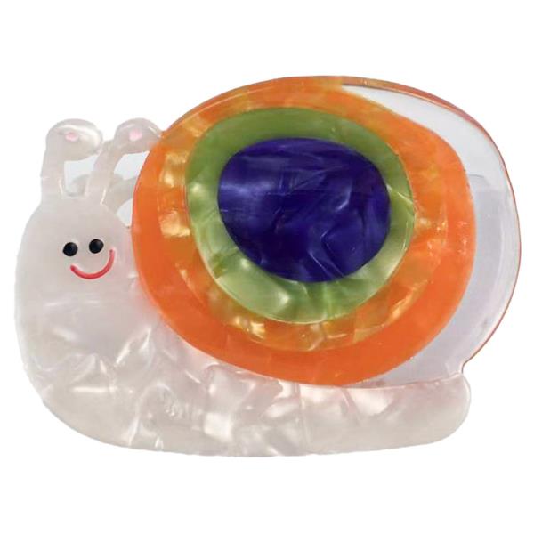 SMILEY SNAIL HAIR CLAW CLIP