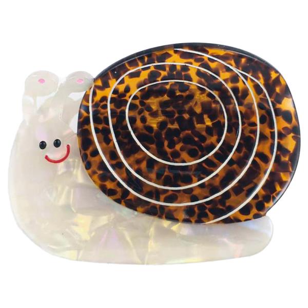 SMILEY SNAIL HAIR CLAW CLIP